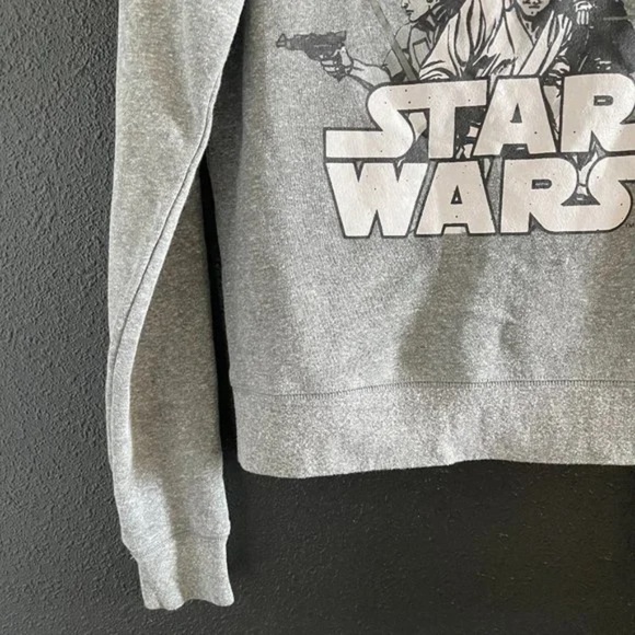 Star Wars Return Of the Jedi Gray Sweatshirt Hoodie Juniors Youth Small (3/5) - Picture 6 of 6